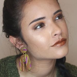 Arch shaped earrings Abstract handmade earrings
